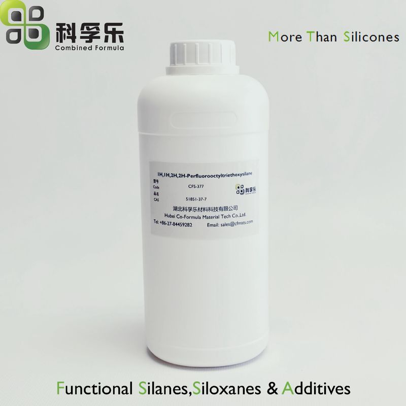 玻璃陶瓷表面改性剂 防水放油有机硅 1H,1H,2H,2H-全氟辛基三乙氧基硅烷 CAS No. 51851-37-7